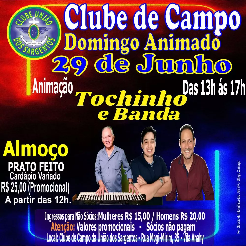 Domingo Animado no Clube de Campo 29/06/2025